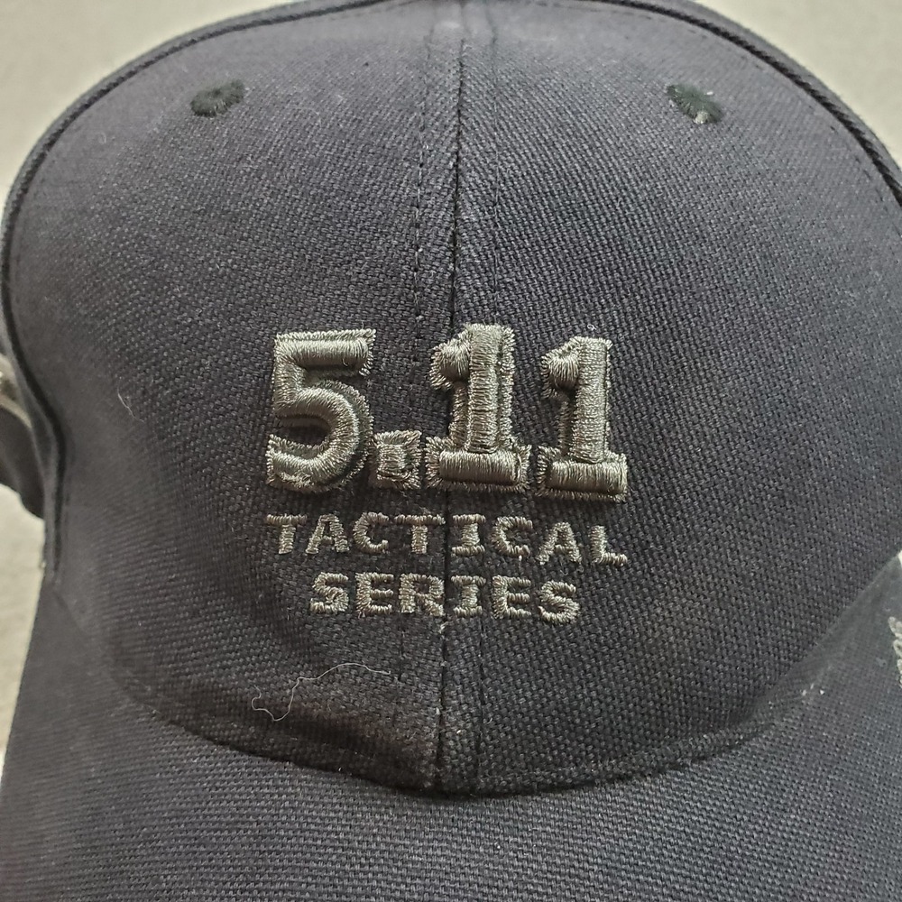 511 Tactical Men Baseball Cap ONE SIZE Navy Curved Strapback Embroidered Logo - Picture 6 of 8